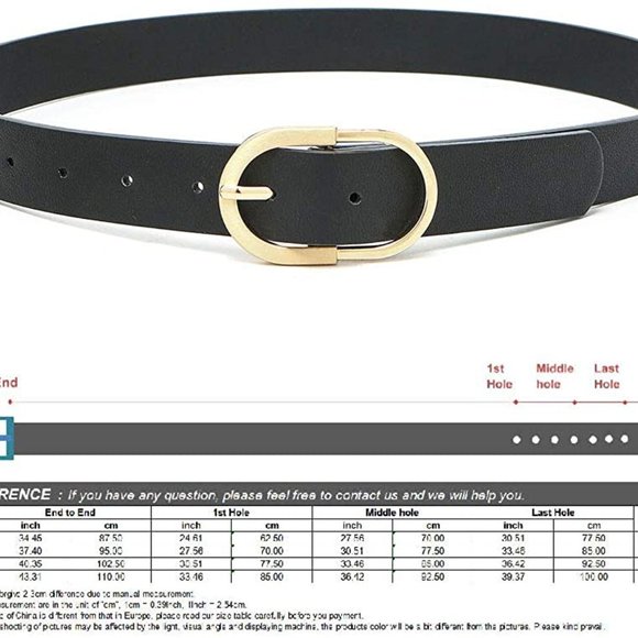 Womens Belts for Jeans Faux Leather Strap main image 8